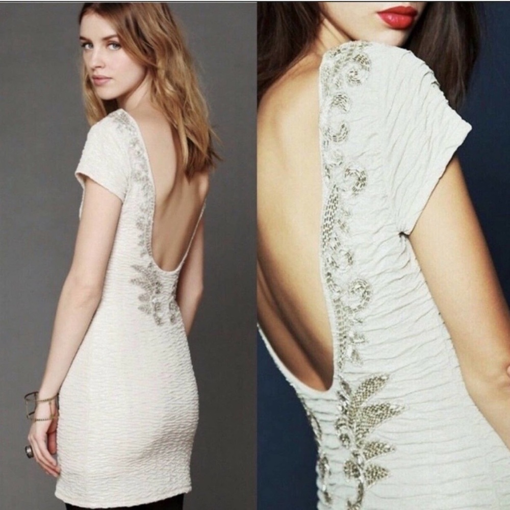 Free People Beaded Body Con dress